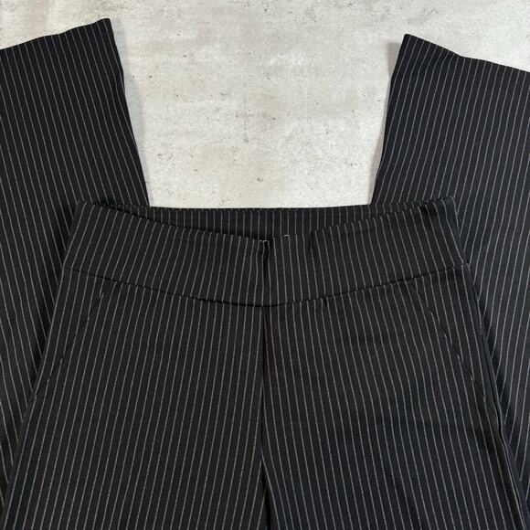 Betabrand black pinstripe flared pants size medium - Picture 8 of 9